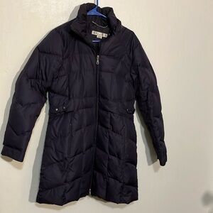 Larry Levine winter feather down puffer stadium coat women’s medium warm!!